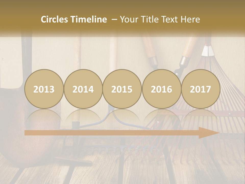 Working Wood Hoe PowerPoint Template