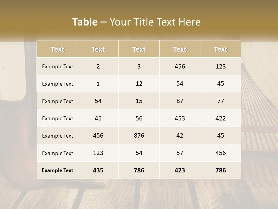 Working Wood Hoe PowerPoint Template