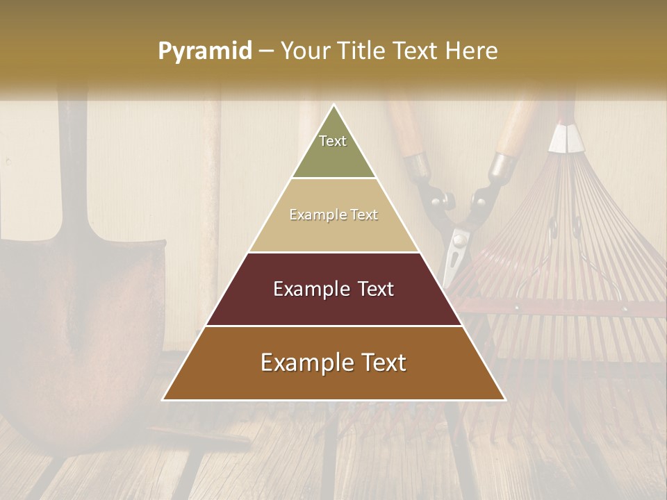 Working Wood Hoe PowerPoint Template