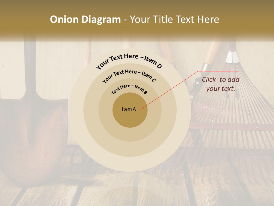 Working Wood Hoe PowerPoint Template
