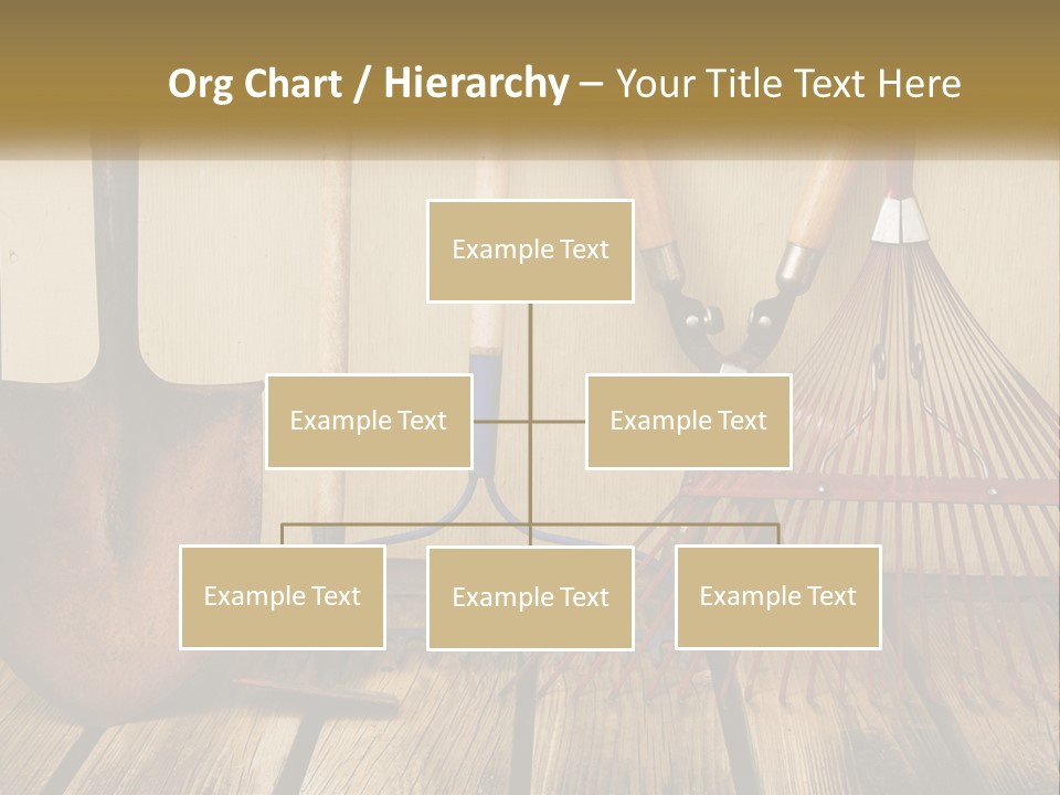 Working Wood Hoe PowerPoint Template
