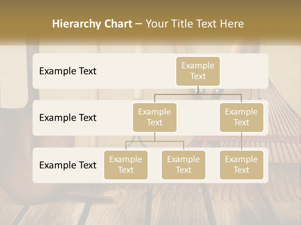 Working Wood Hoe PowerPoint Template