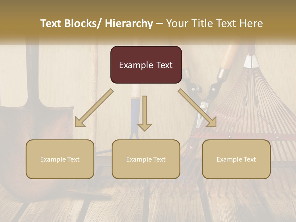 Working Wood Hoe PowerPoint Template