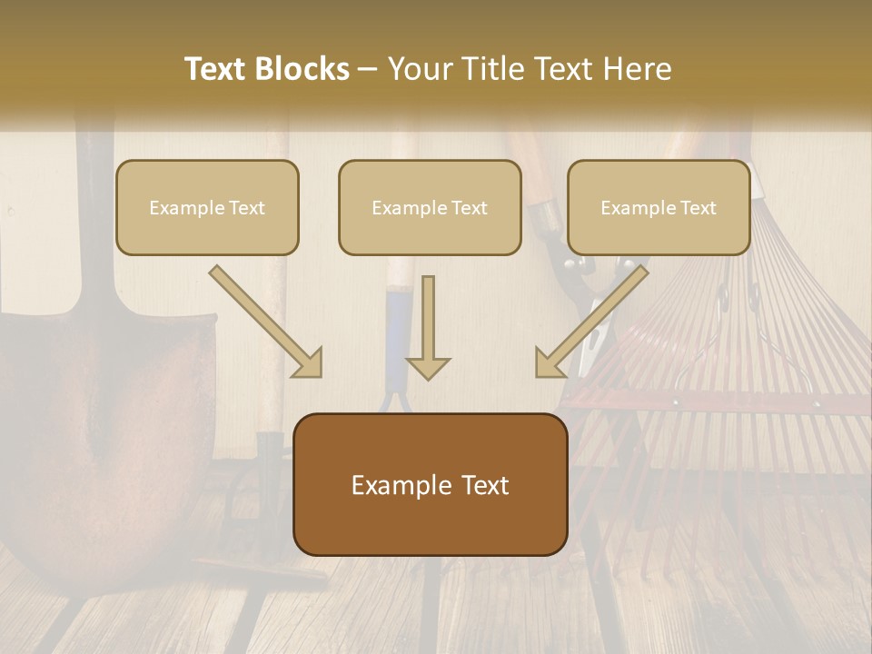 Working Wood Hoe PowerPoint Template