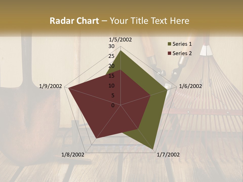 Working Wood Hoe PowerPoint Template