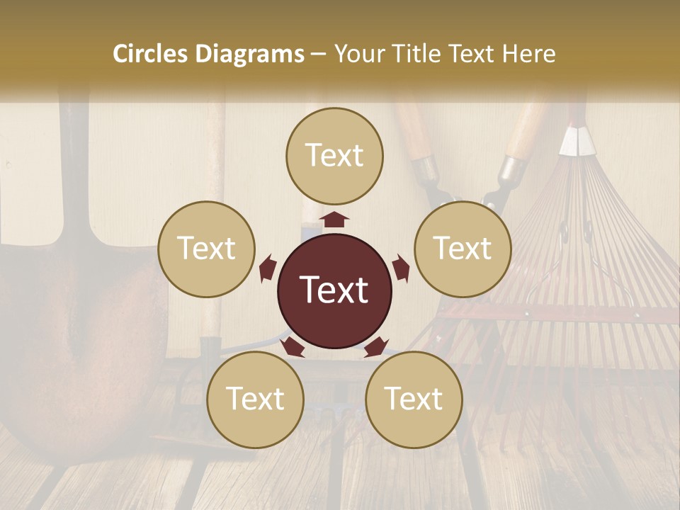 Working Wood Hoe PowerPoint Template