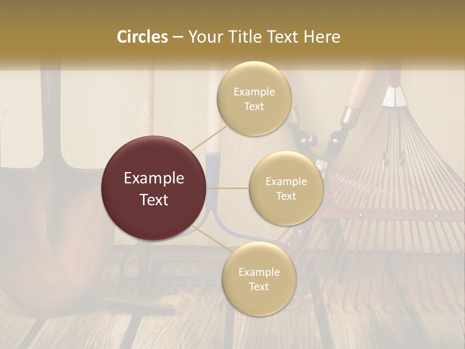 Working Wood Hoe PowerPoint Template