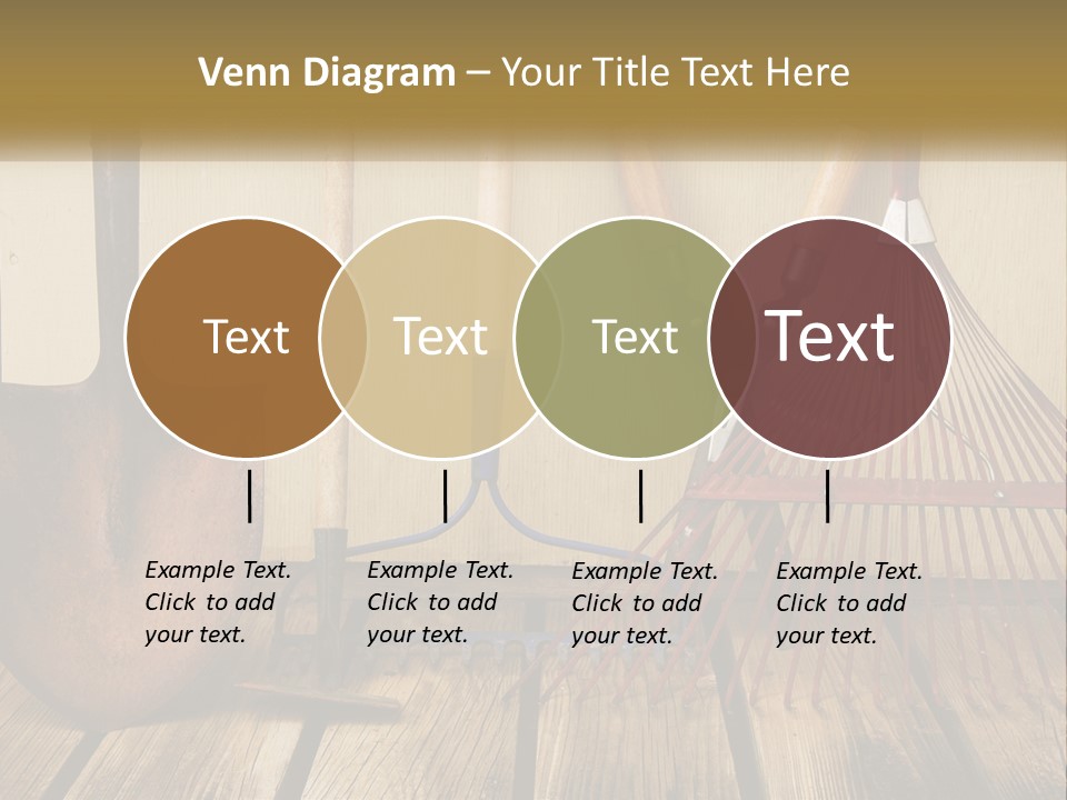 Working Wood Hoe PowerPoint Template