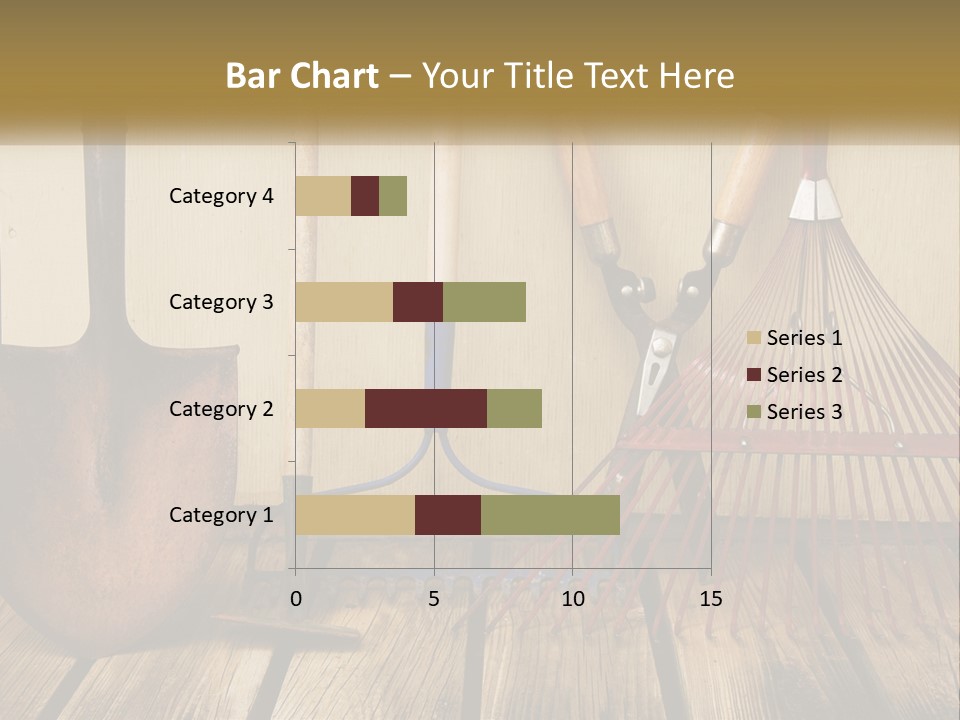 Working Wood Hoe PowerPoint Template