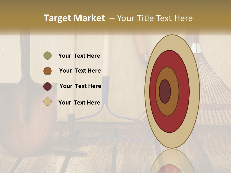 Working Wood Hoe PowerPoint Template