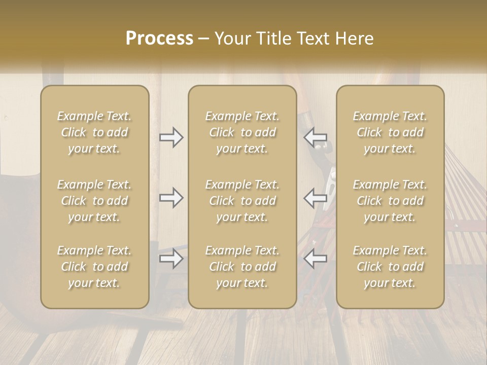 Working Wood Hoe PowerPoint Template
