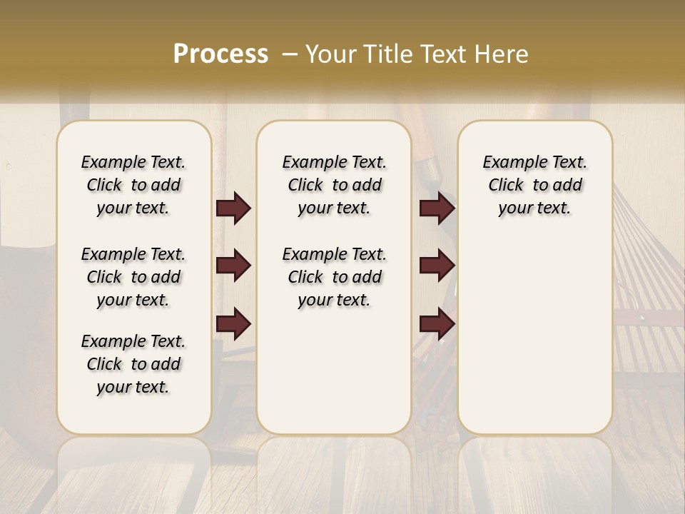 Working Wood Hoe PowerPoint Template