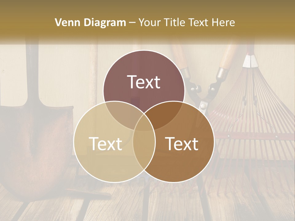 Working Wood Hoe PowerPoint Template