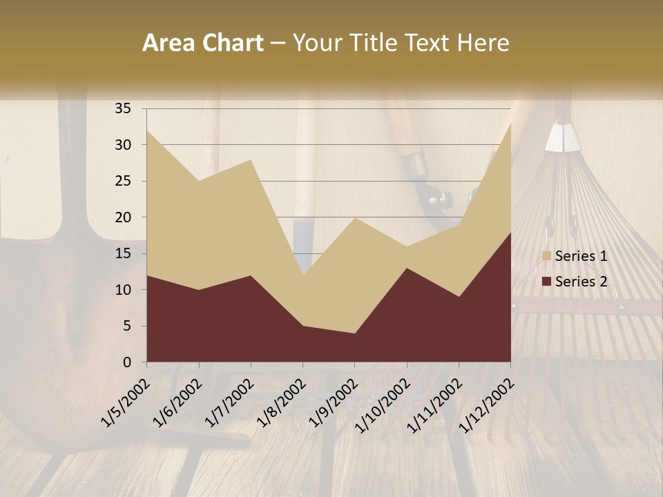 Working Wood Hoe PowerPoint Template