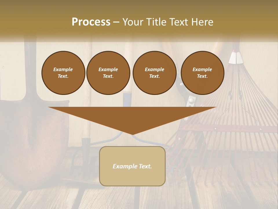 Working Wood Hoe PowerPoint Template