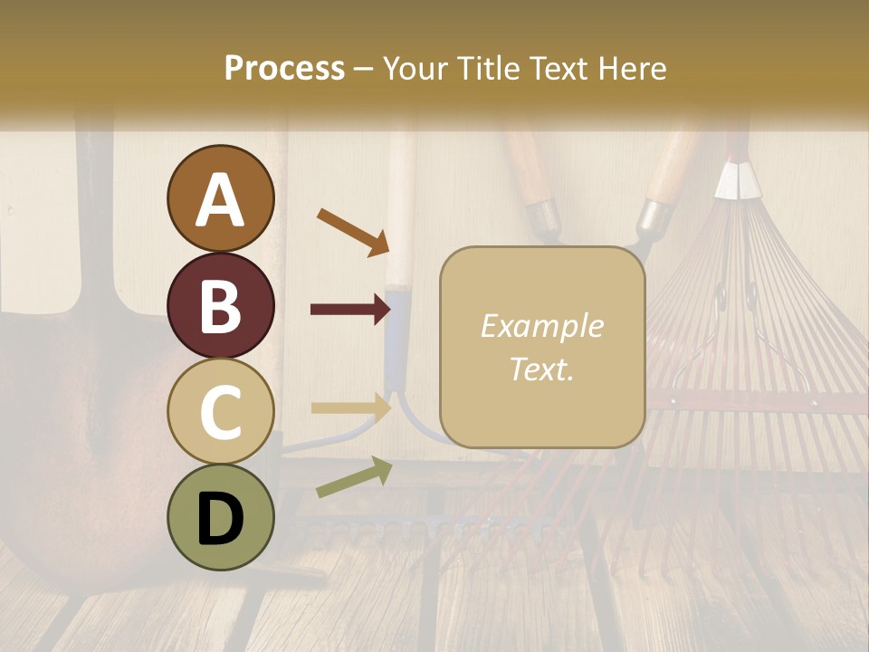 Working Wood Hoe PowerPoint Template