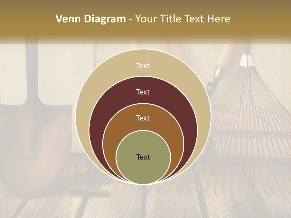 Working Wood Hoe PowerPoint Template