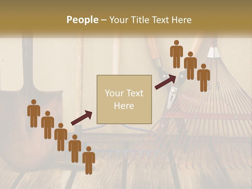 Working Wood Hoe PowerPoint Template