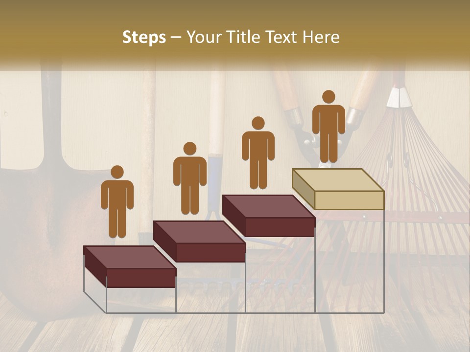 Working Wood Hoe PowerPoint Template