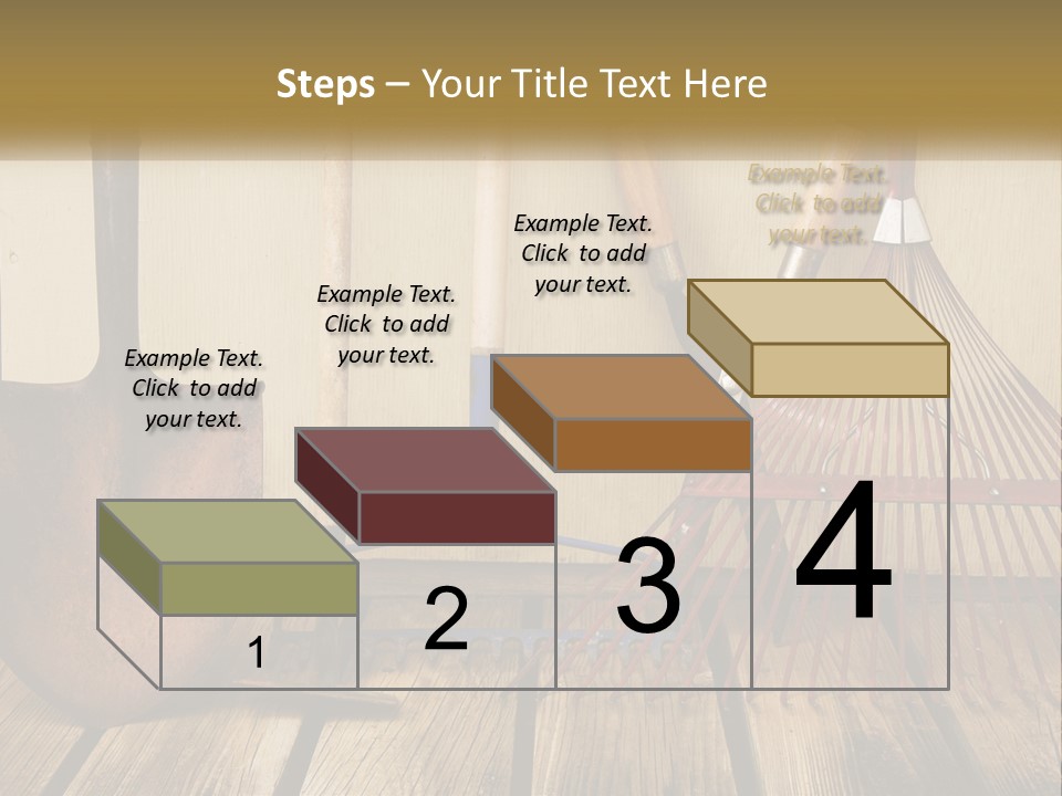 Working Wood Hoe PowerPoint Template