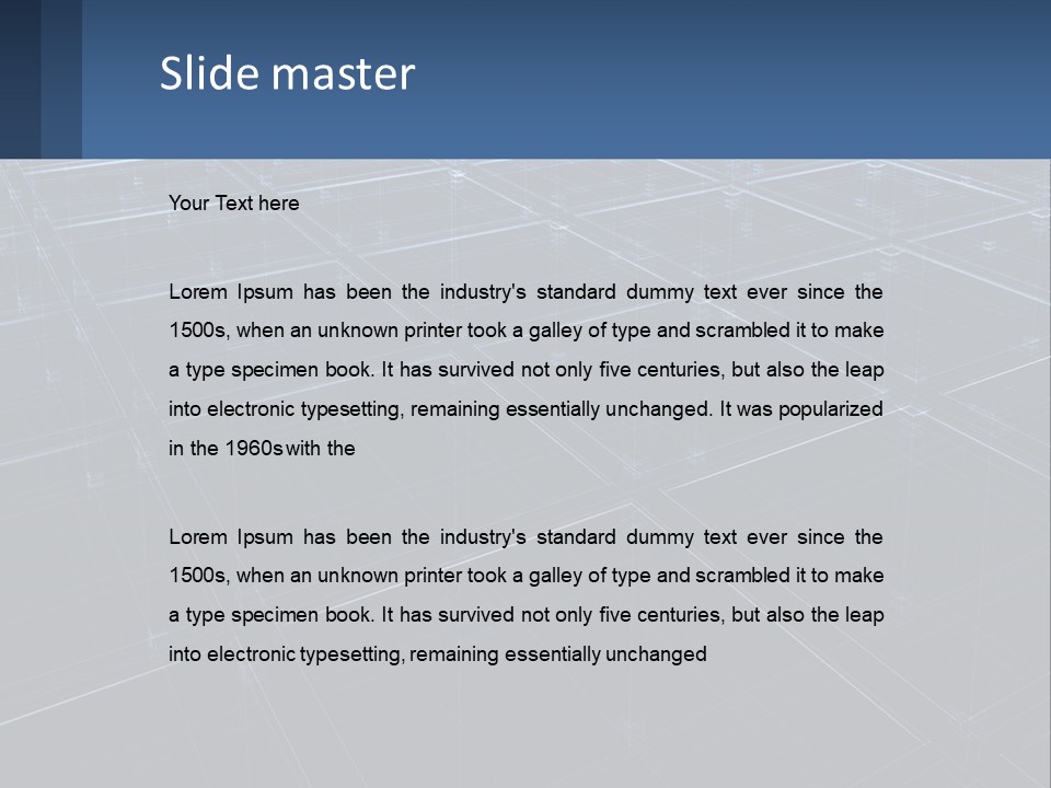 Flat Digital Blue PowerPoint Template