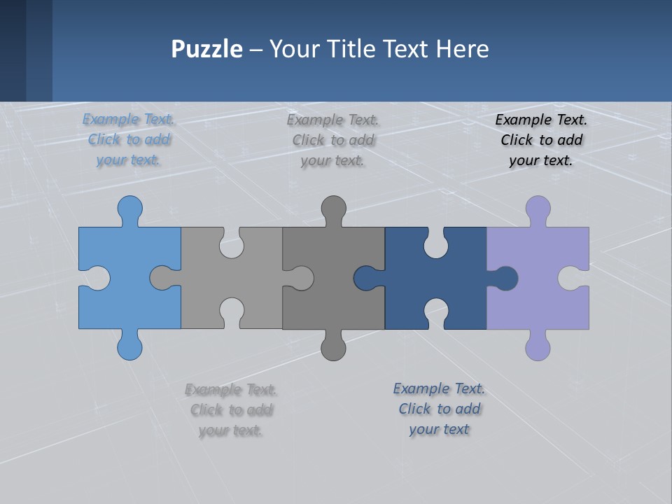 Flat Digital Blue PowerPoint Template