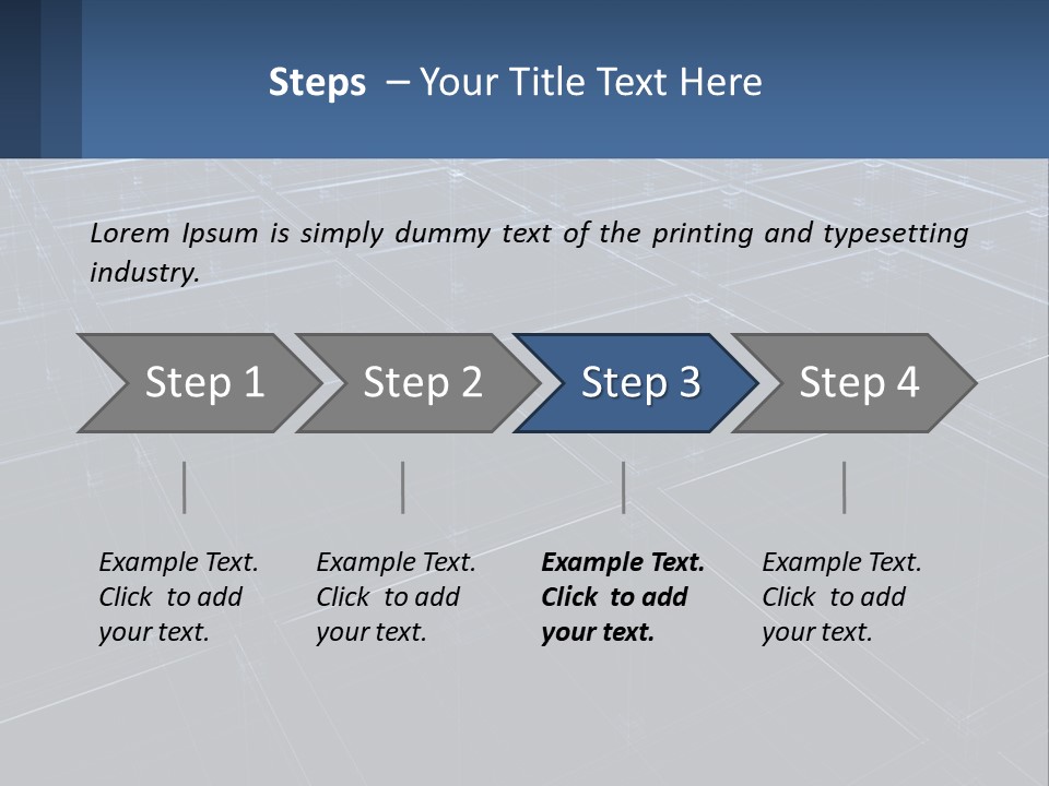 Flat Digital Blue PowerPoint Template