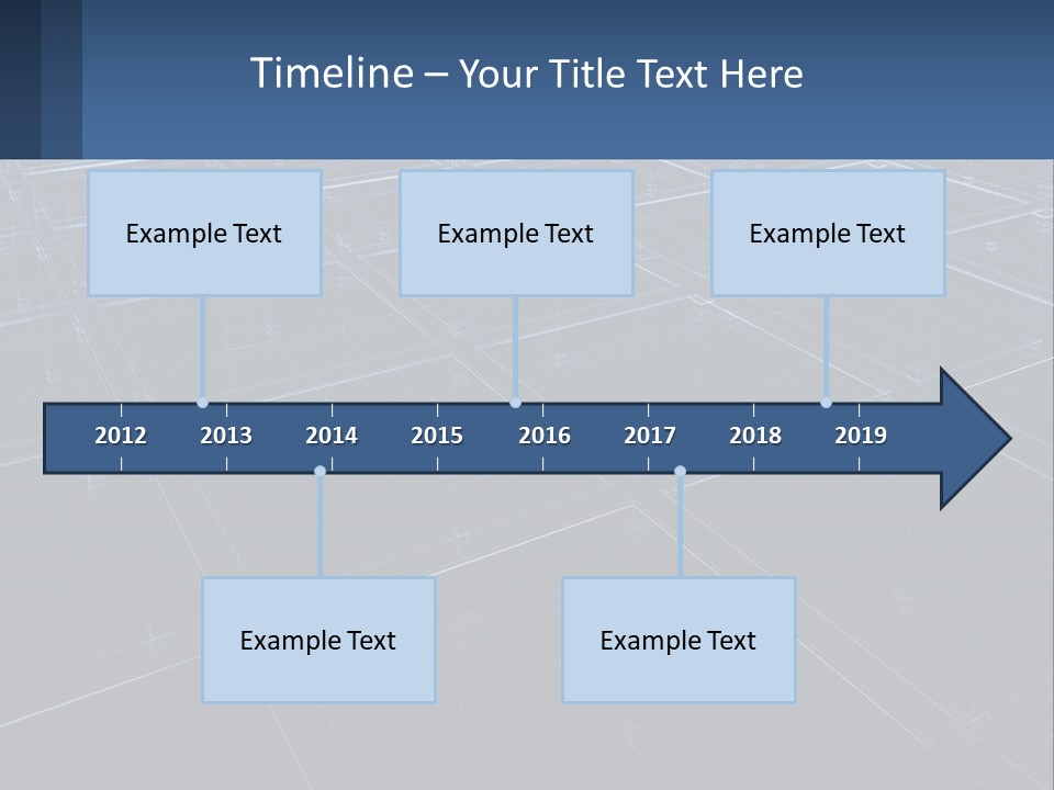 Flat Digital Blue PowerPoint Template