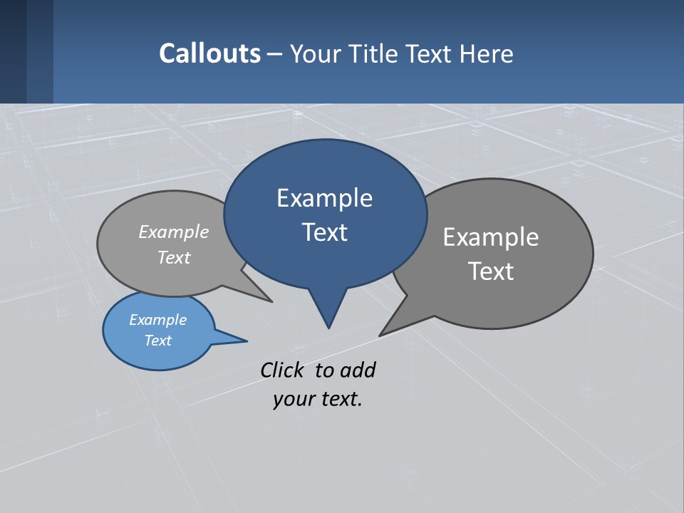 Flat Digital Blue PowerPoint Template