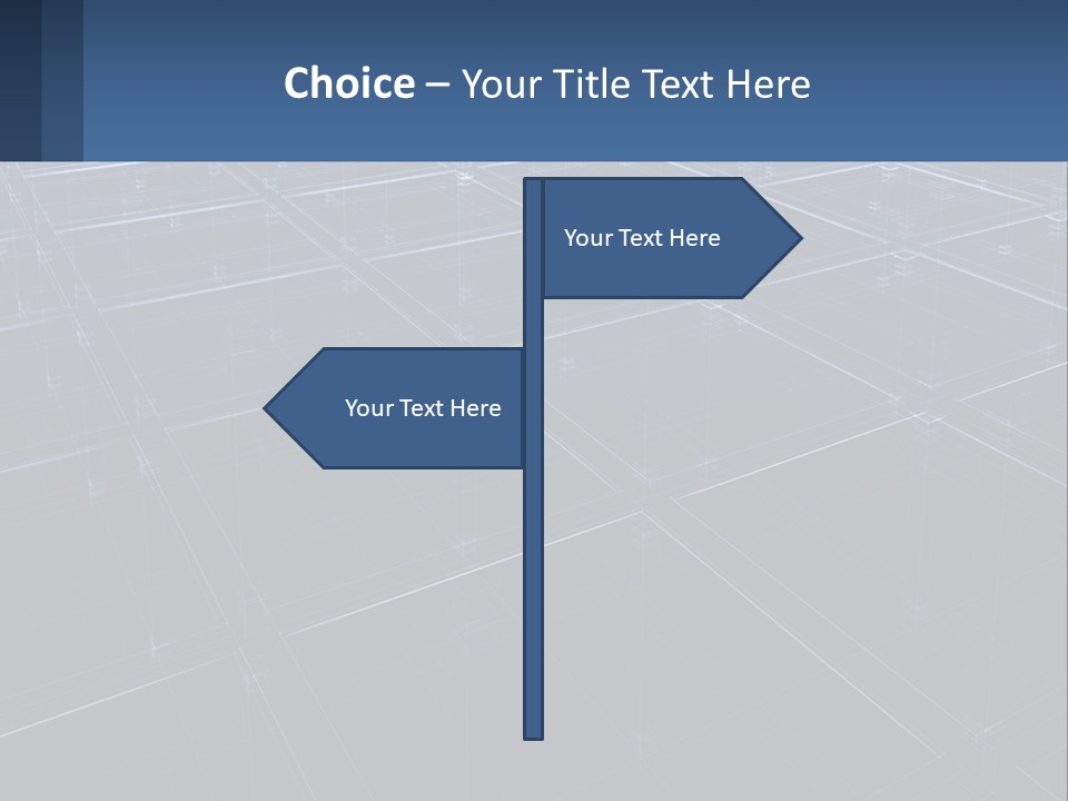 Flat Digital Blue PowerPoint Template
