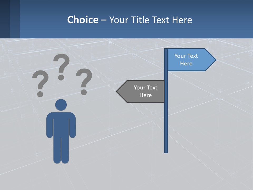 Flat Digital Blue PowerPoint Template