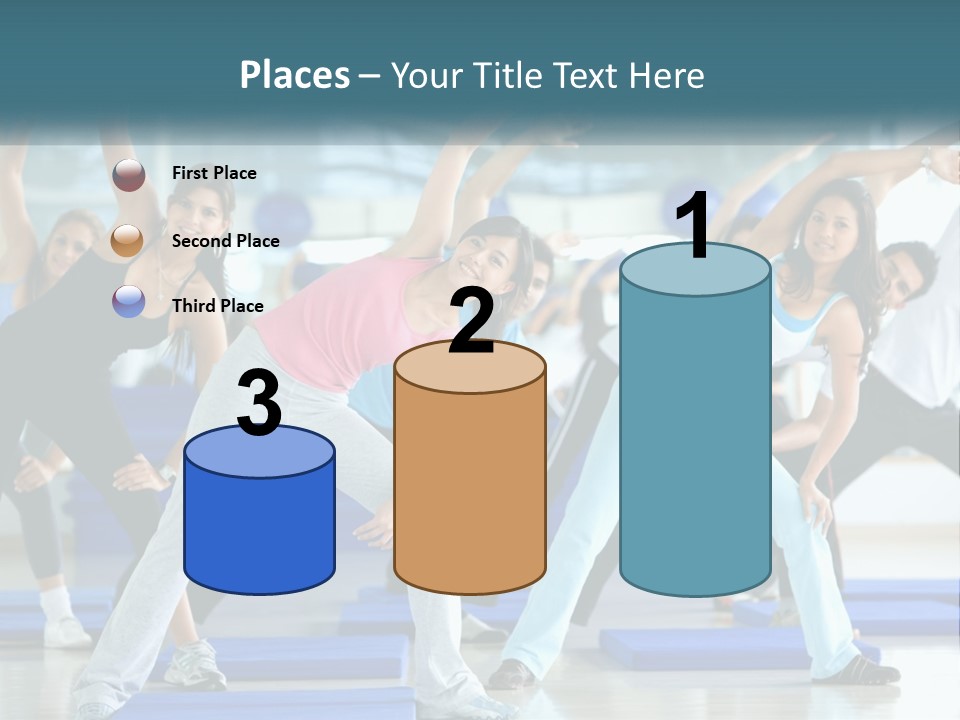 Fit Blue Fitness PowerPoint Template