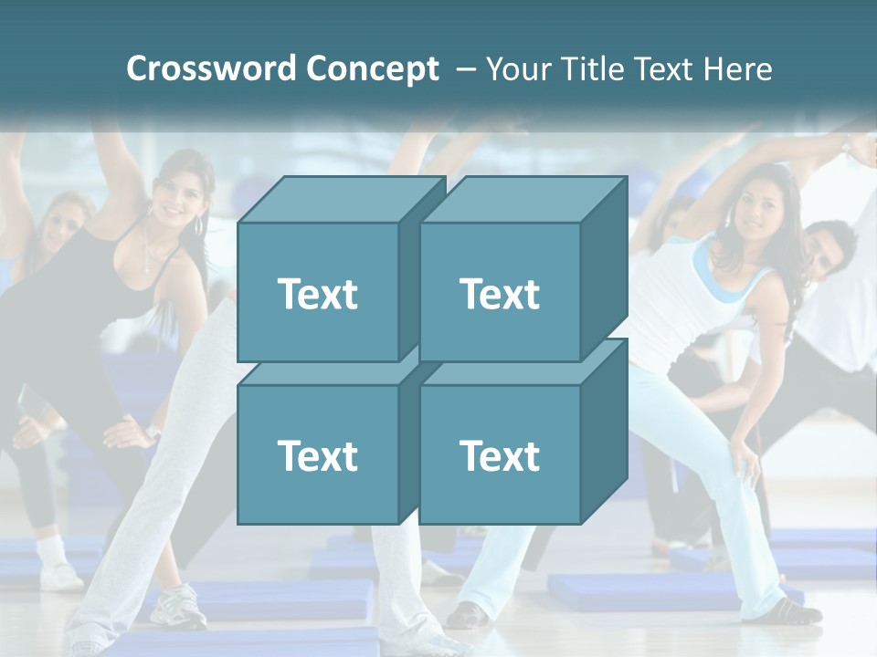 Fit Blue Fitness PowerPoint Template