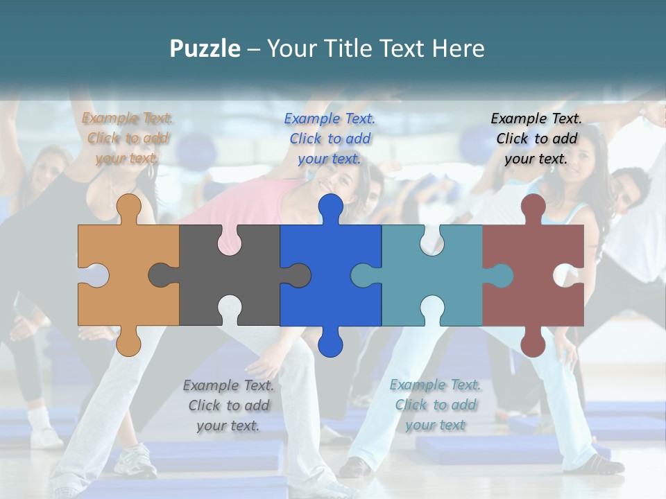 Fit Blue Fitness PowerPoint Template