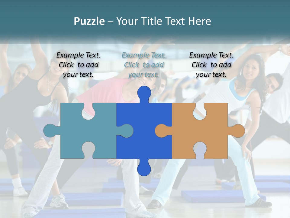 Fit Blue Fitness PowerPoint Template