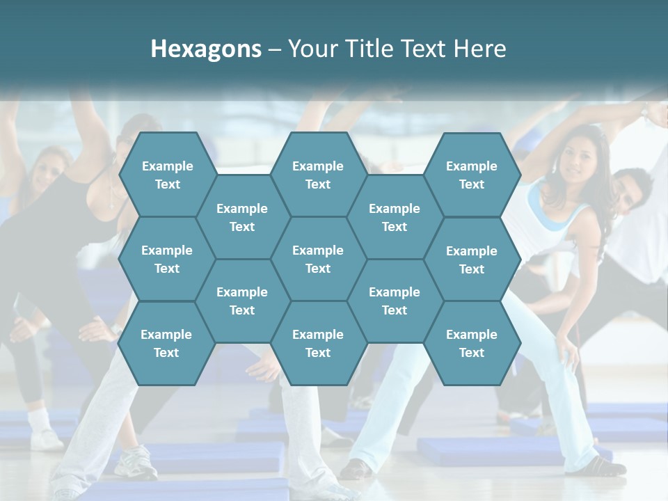 Fit Blue Fitness PowerPoint Template