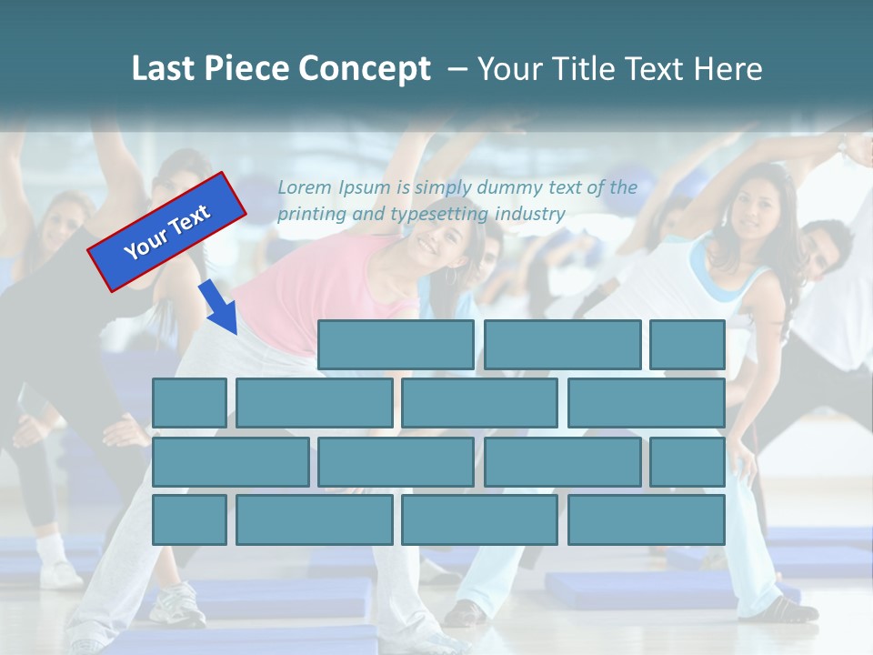 Fit Blue Fitness PowerPoint Template