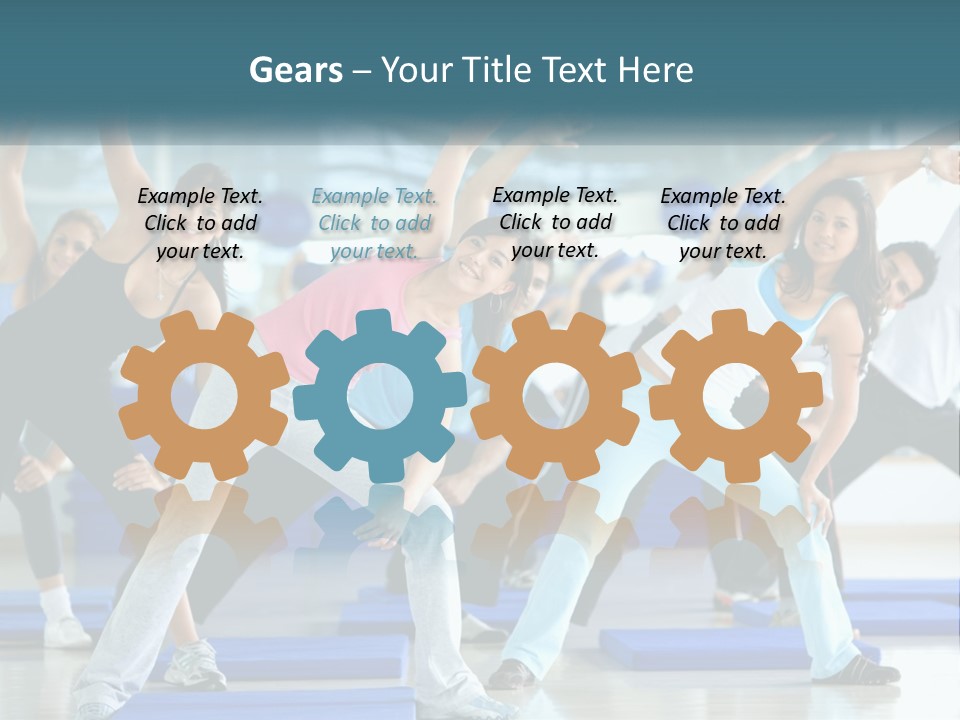 Fit Blue Fitness PowerPoint Template