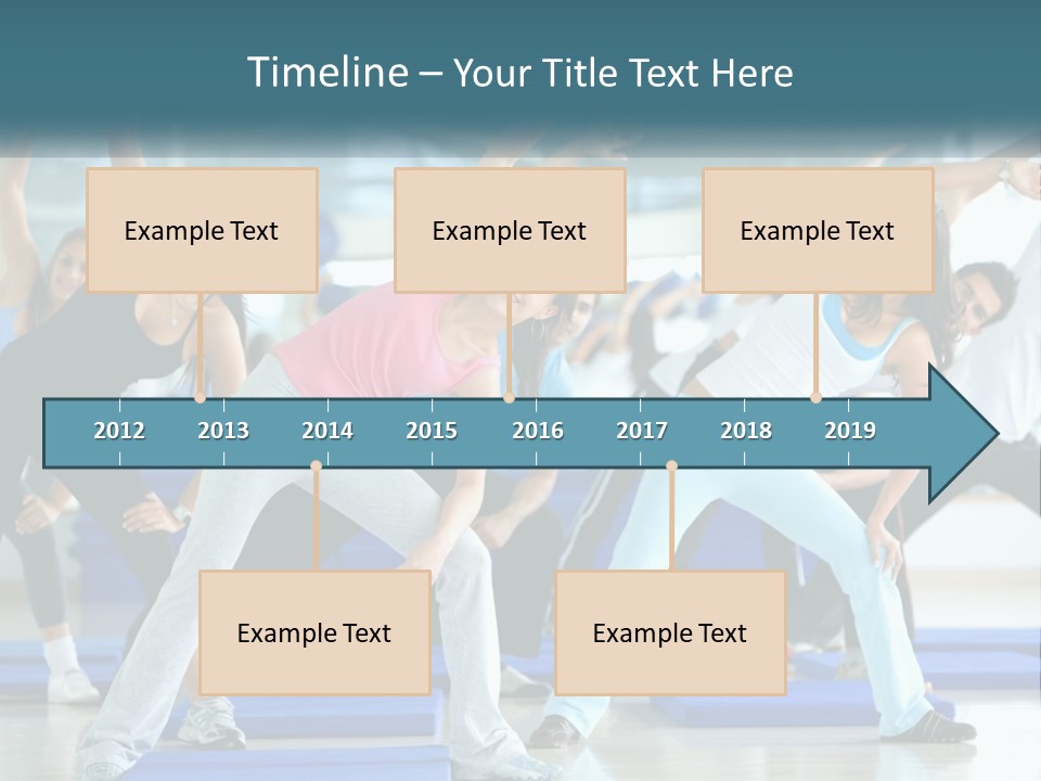 Fit Blue Fitness PowerPoint Template