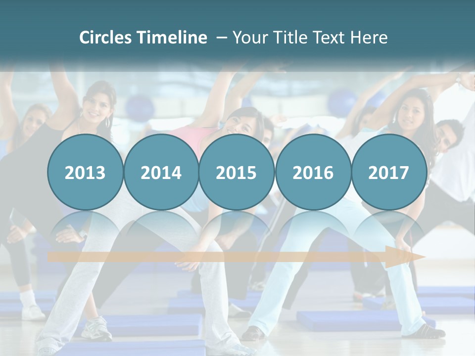 Fit Blue Fitness PowerPoint Template