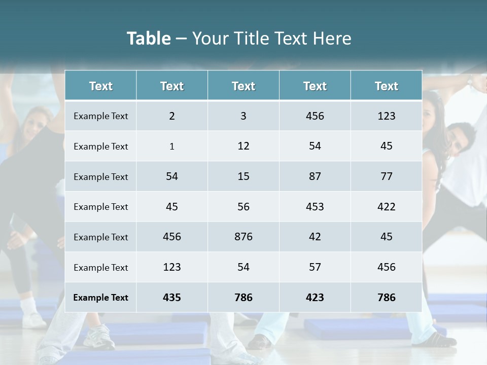 Fit Blue Fitness PowerPoint Template