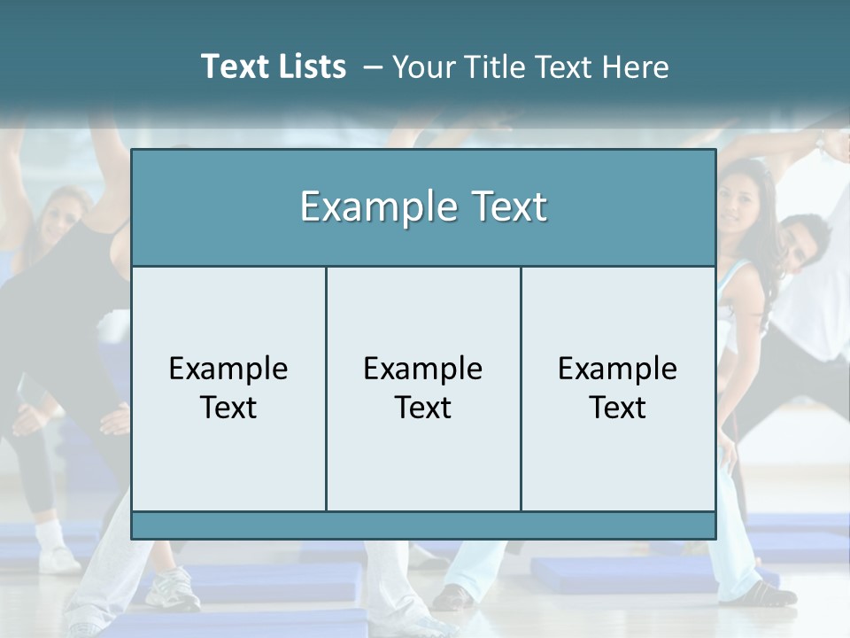 Fit Blue Fitness PowerPoint Template