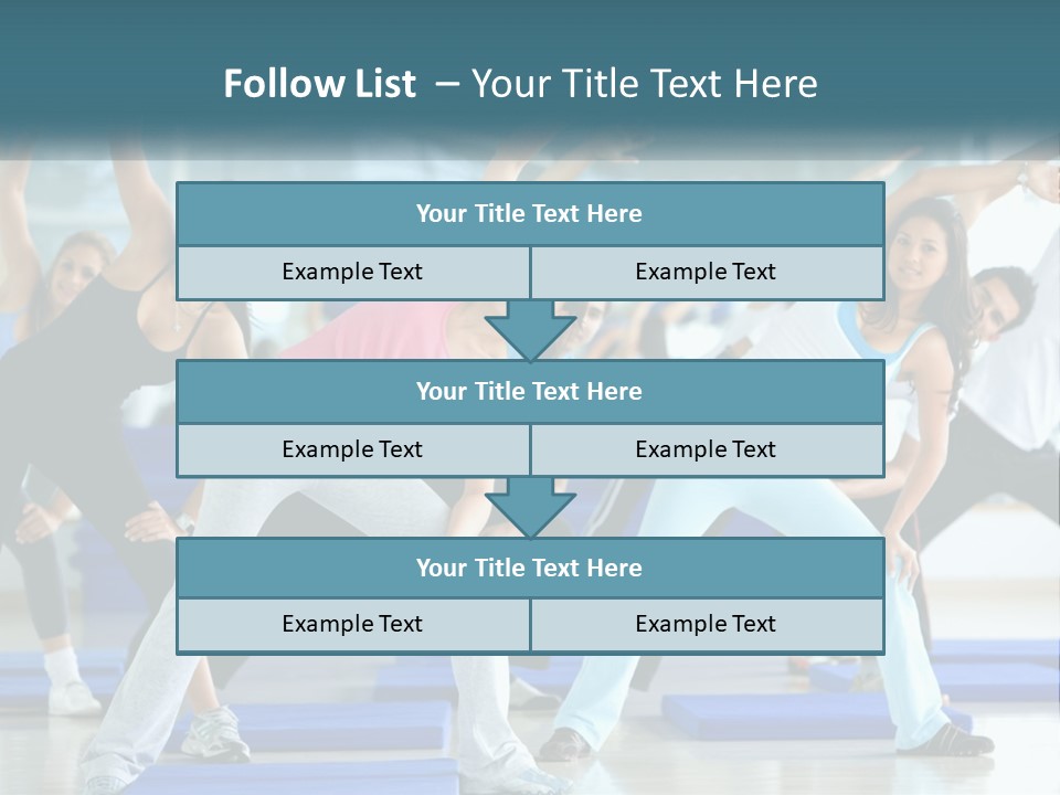Fit Blue Fitness PowerPoint Template