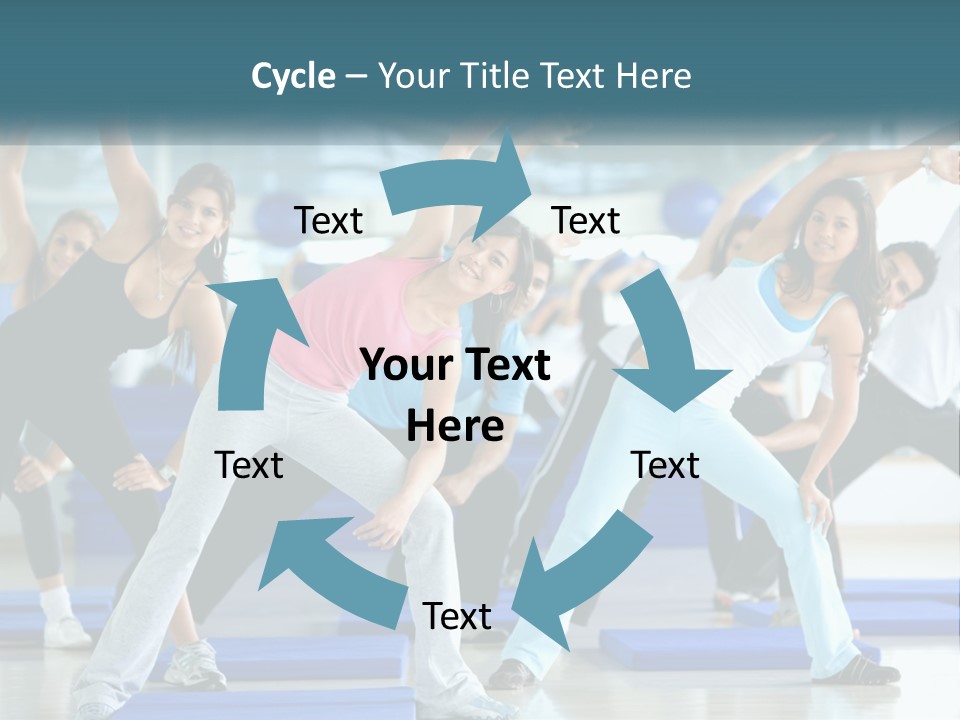 Fit Blue Fitness PowerPoint Template