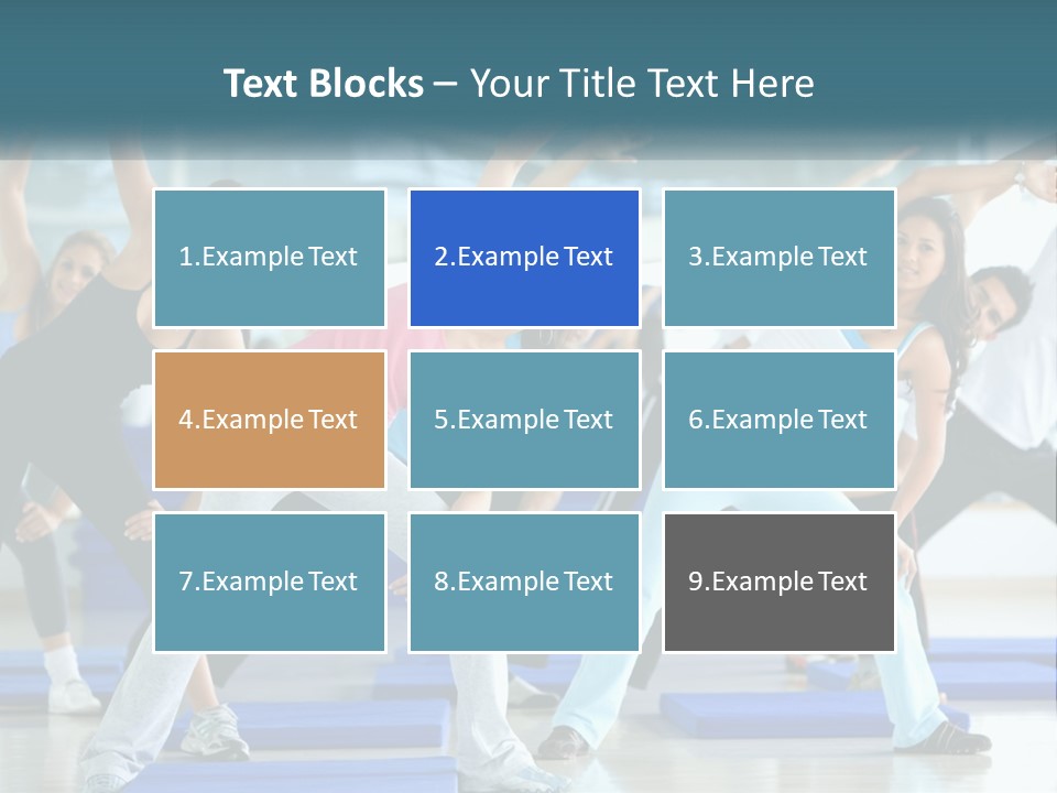 Fit Blue Fitness PowerPoint Template