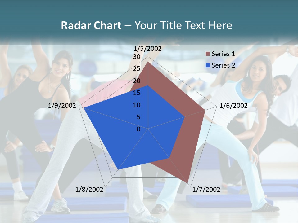 Fit Blue Fitness PowerPoint Template