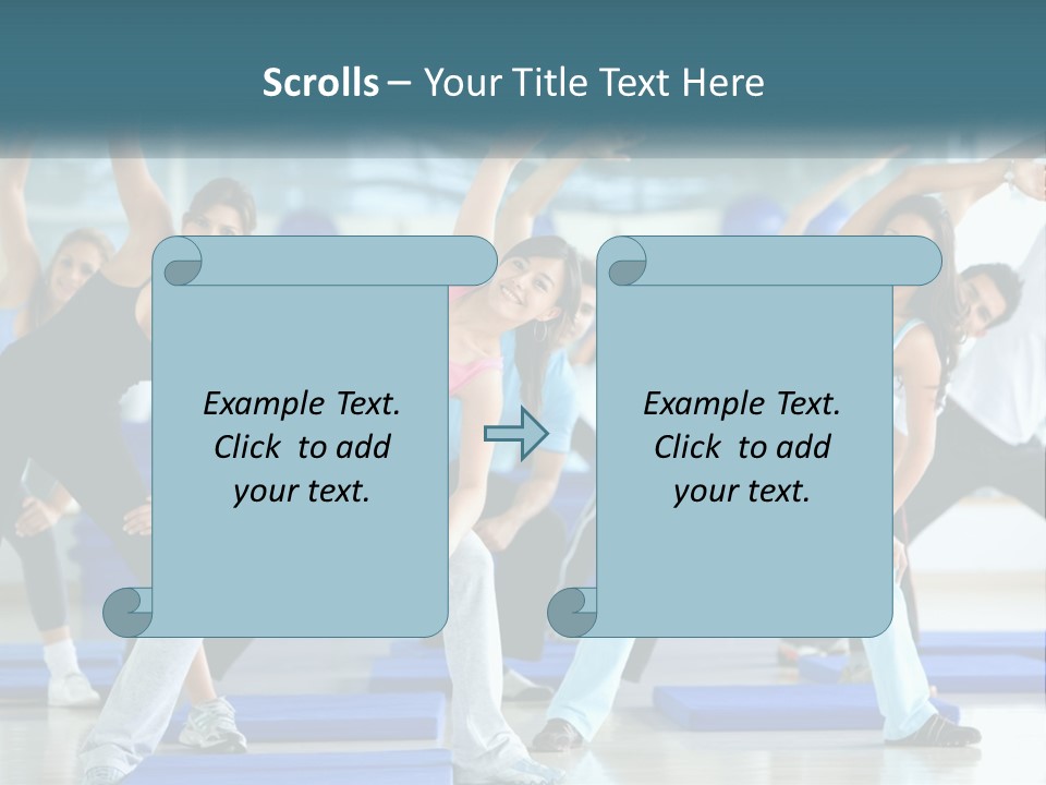 Fit Blue Fitness PowerPoint Template