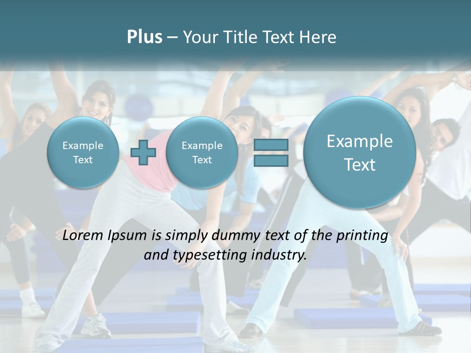 Fit Blue Fitness PowerPoint Template