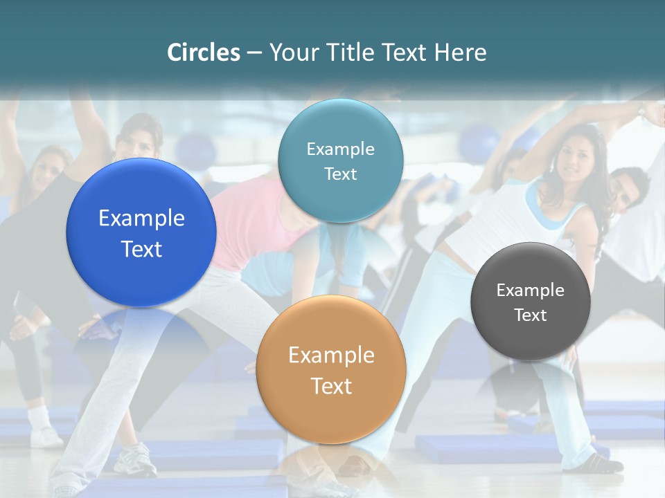Fit Blue Fitness PowerPoint Template