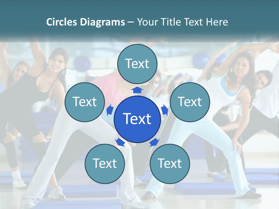 Fit Blue Fitness PowerPoint Template